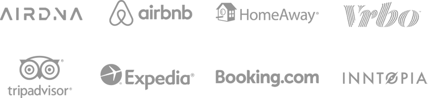 Airbnb, Expedia, VRBO, Tripadvisor, HomeAway, Booking.com, Inntopia, Park City Board of REALTORS®, Park City Chamber of Commerce
